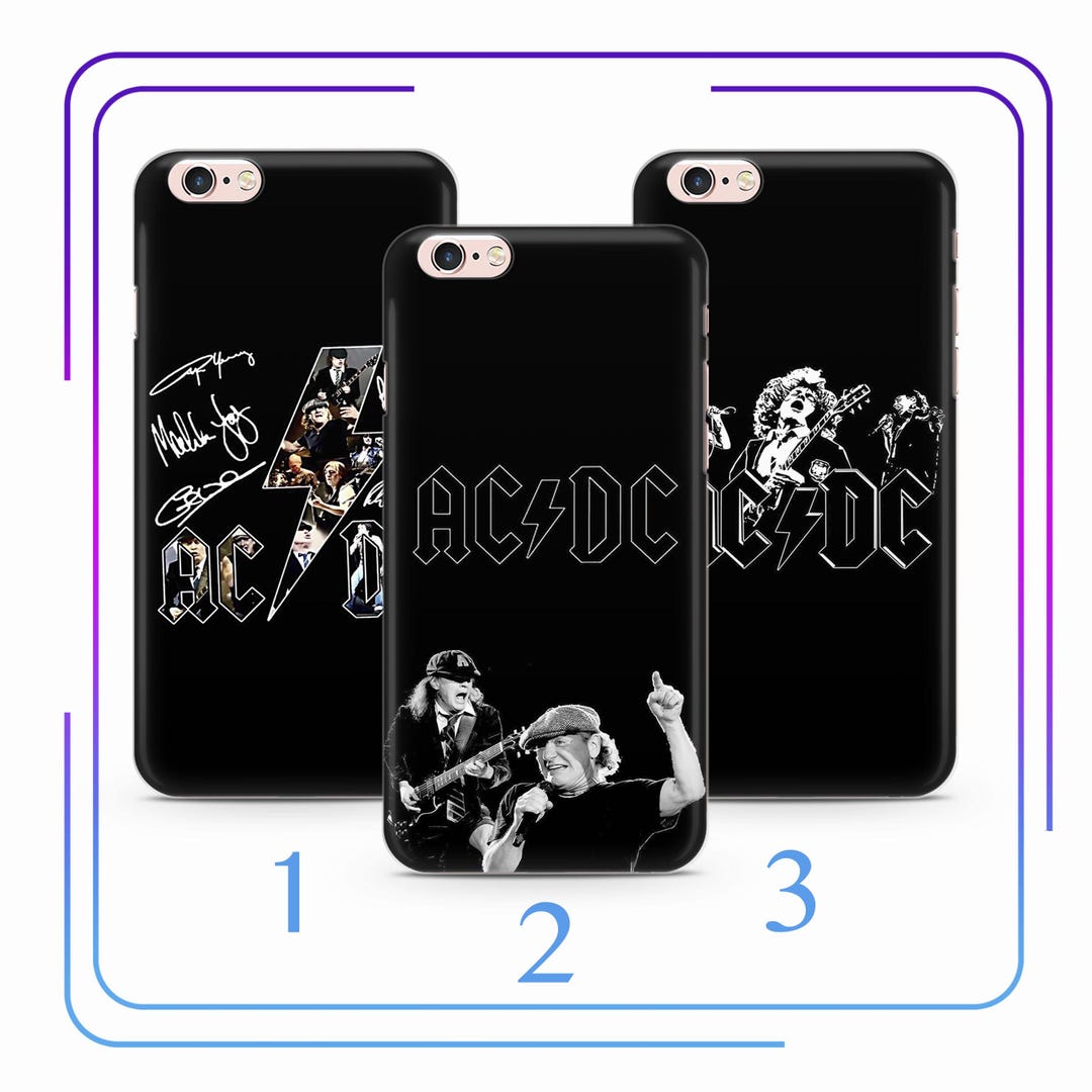 ACDC A4 Phone Case Cover for Apple iPhone 5 SE 2020 2022 6 7 8 X Xs XR ...