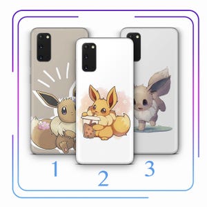 Eevee A6 Phone Case Cover For Samsung Galaxy S10 S20 S21 S22 S23 S24 FE S25 Plus Ultra Model Cartoon Animal Hero From A Ball Gotta Catch Em