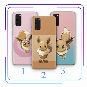 Eevee A8 Phone Case Cover For Samsung Galaxy S10 S20 S21 S22 S23 S24 FE S25 Plus Ultra Model Cartoon Animal Hero From A Ball Gotta Catch Em