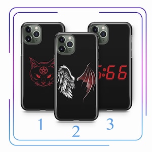 Devil A3 Phone Case Cover For Apple iPhone 11 12 13 14 15 16 e PRO PLuS MiNI MAX Models Satan Pentagram 666 Diabalo Demon Hell Dark Spirit