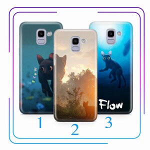Flow A3 Telefoon Case Cover Voor Samsung Galaxy A3 A5 A6 A7 A8 J3 J5 J6 J7 2016-2018 Modellen Cartoon Zwarte Kat Straume Animans Vrienden Flood