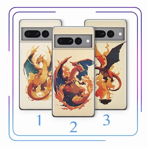 Charizard A3 Phone Case Cover For Google Pixel 6 6A 7 7A 8 8A 9 9A Pro XL Models Cartoon Animal Hero From A Ball Gotta Catch Em All