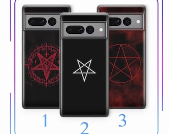 Devil A1 Phone Case Cover For Google Pixel 6 6A 7 7A 8 8A 9 9A 10 Pro XL Models Satan Pentagram 666 Diabalo Demon Hell Dark Spirit