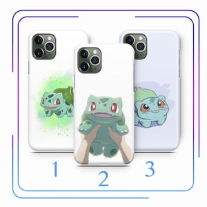 Bisasam A5 Telefon Fall Abdeckung für Apple iPhone 11 12 13 14 15 16 e PRO PLUS Mini MAX Modelle Cartoon Tier Held von einem Ball Gotta Catch Em