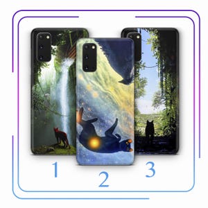 Flow A1 Phone Case Cover For MANY VARIOUS Samsung Galaxy Models Cartoon Black Cat Straume Animans Friends Flood