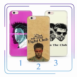Fight Club A9 Phone Case Cover For Apple iPhone 5 SE 2020 2022 6 7 8 X Xs XR MaX PLuS Models Hollywood Movie Brad Pitt American Film