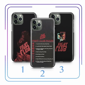Fight Club A1 Phone Case Cover For Apple iPhone 11 12 13 14 15 16 e 17 Air PRO Plus Mini Max Hollywood Movie Brad Pitt American Film