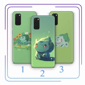 Bulbasaur A1 Phone Case Cover For MANY VARIOUS Samsung Galaxy Models Cartoon Animal Hero From A Ball Gotta Catch Em All