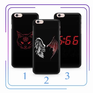 Devil A3 Phone Case Cover For Apple iPhone 5 SE 2020 2022 6 7 8 X Xs XR MaX PLuS Models Satan Pentagram 666 Diabalo Demon Hell Dark Spirit
