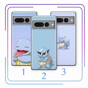 Squirtle A3 Phone Case Cover For Google Pixel 6 6A 7 7A 8 8A 9 9A Pro XL Models Cartoon Animal Hero From A Ball Gotta Catch Em All