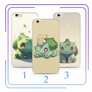 Bulbasaur A3 Phone Case Cover For Apple iPhone 5 SE 2020 2022 6 7 8 X Xs XR MaX PLuS Models Cartoon Animal Hero From A Ball Gotta Catch Em