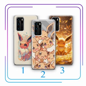 Etui na telefon Eevee A9 do Huawei P9 P10 P20 P30 P40 Lite PRO Plus LG G5 G6 Modele Cartoon Animal Hero From A Ball Gotta Catch Em All