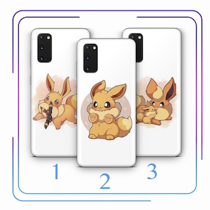 Eevee A2 Phone Case Cover For Samsung Galaxy S10 S20 S21 S22 S23 S24 FE S25 Plus Ultra Model Cartoon Animal Hero From A Ball Gotta Catch Em