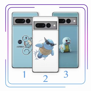 Squirtle A7 Phone Case Cover For Google Pixel 6 6A 7 7A 8 8A 9 9A Pro XL Models Cartoon Animal Hero From A Ball Gotta Catch Em All