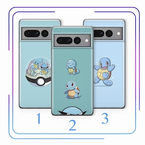 Etui na telefon Squirtle A6 do modeli Google Pixel 6 6A 7 7A 8 8A 9 9A Pro XL Cartoon Animal Hero From A Ball Gotta Catch Em All
