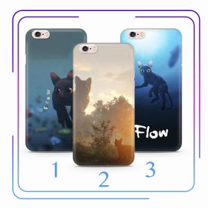 Flow A3 Telefoon Case Cover Voor Apple iPhone 5 SE 2020 2022 6 7 8 X Xs XR MaX Plus Modellen Cartoon Zwarte Kat Straume Animans Vrienden Flood
