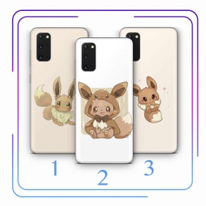 Eevee A7 Phone Case Cover For Samsung Galaxy S10 S20 S21 S22 S23 S24 FE S25 Plus Ultra Model Cartoon Animal Hero From A Ball Gotta Catch Em