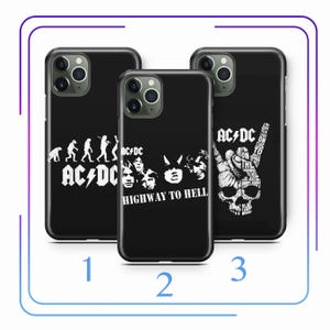 ACDC A3 Phone Case Cover For Apple iPhone 11 12 13 14 15 16 e PRO PLuS MiNI MAX Models Australian Rock Music Band Ac/Dc Ac Dc Hard Rock