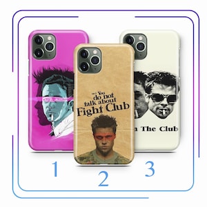 Fight Club A9 Phone Case Cover For Apple iPhone 11 12 13 14 15 16 e 17 Air PRO Plus Mini Max Hollywood Movie Brad Pitt American Film