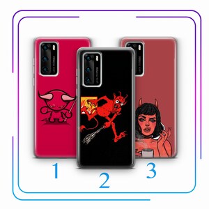Teufel A2 Handy Hülle Hülle Für Huawei P9 P10 P20 P30 P40 Lite PRO Plus LG G5 G6 Modelle Satan Pentagram 666 Diabalo Demon Hell Dark Spirit
