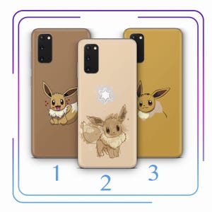 Eevee A3 Phone Case Cover For Samsung Galaxy S10 S20 S21 S22 S23 S24 FE S25 Plus Ultra Model Cartoon Animal Hero From A Ball Gotta Catch Em