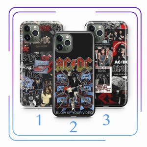 ACDC A1 Phone Case Cover For Apple iPhone 11 12 13 14 15 16 e PRO PLuS MiNI MAX Models Australian Rock Music Band Ac/Dc Ac Dc Hard Rock