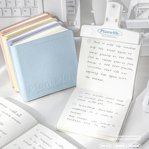 Quaderno portatile in pelle PU quadrato // 80 fogli, diario tascabile con copertina morbida per appunti, diario e lavoro