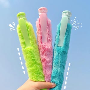 Entzückender flauschiger Jumbo Tintenroller || Kuscheliger Schreibbegleiter!