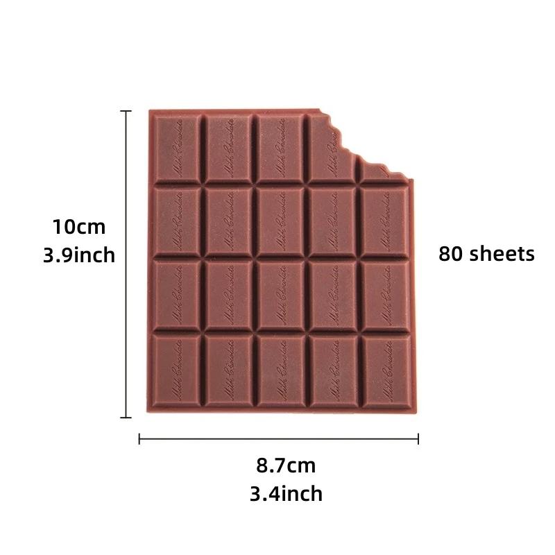 Chocolate Biscuit Memo Pad || Cute Notepad With 80 Sheets for Office ...