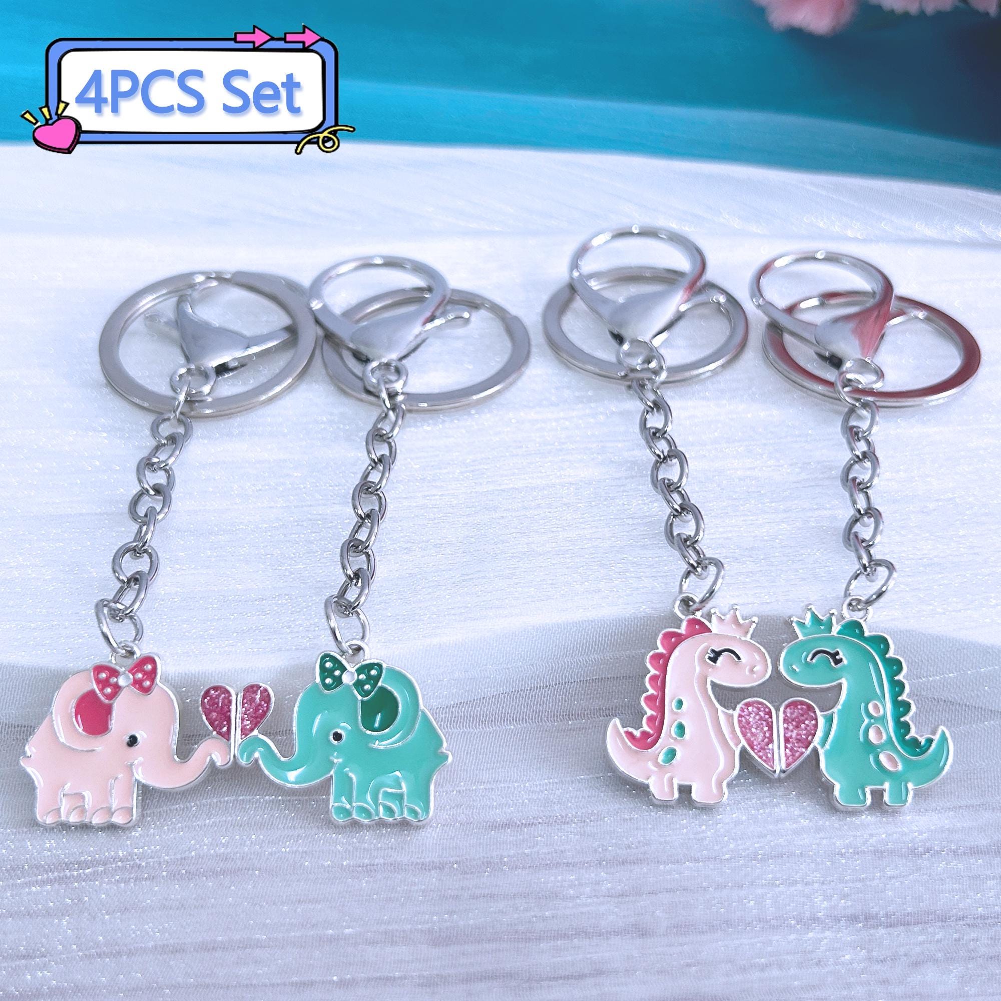 Personality Key rings For Best Friend,Friendship Keepsake Charm Key chain,Couple key chains,Mother's Day Gift,Backpack Pendant,Easter Bonus