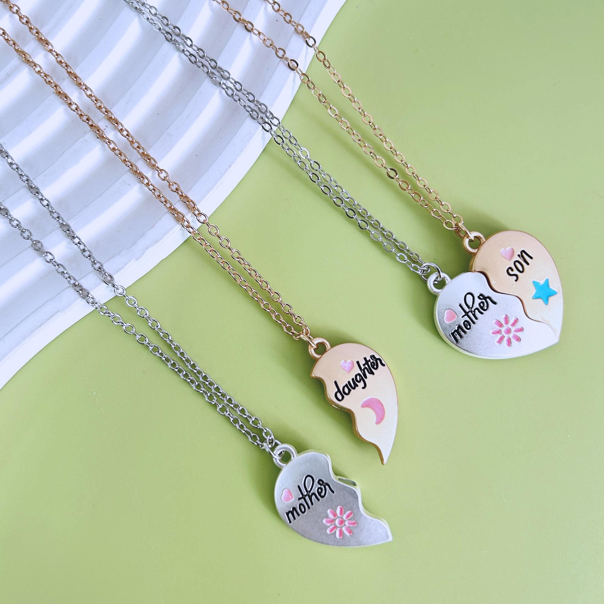 Father Matching Necklaces Jewelry For Mom From Daughter Mother - Main Image