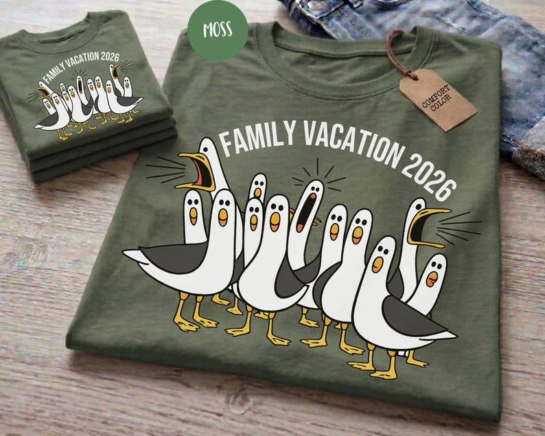 Comfort Colors® Family Vacation 2026 Goose Shirt Funny Family Trip Tee Matching Family Vacation Shirts Group Travel Tee Vacation Crew image 6