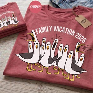 Comfort Colors® Family Vacation 2026 Goose Shirt Funny Family Trip Tee Matching Family Vacation Shirts Group Travel Tee Vacation Crew image 3