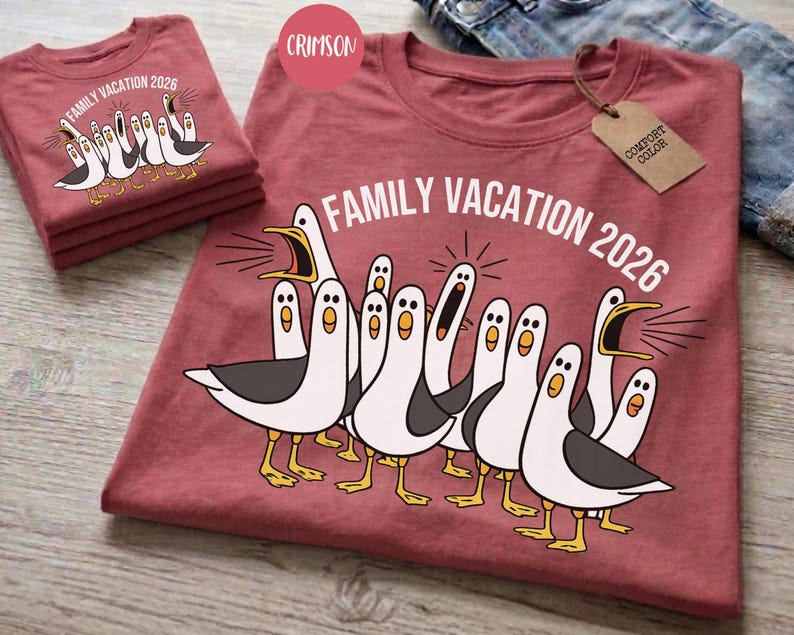 Comfort Colors® Family Vacation 2026 Goose Shirt Funny Family Trip Tee Matching Family Vacation Shirts Group Travel Tee Vacation Crew image 3