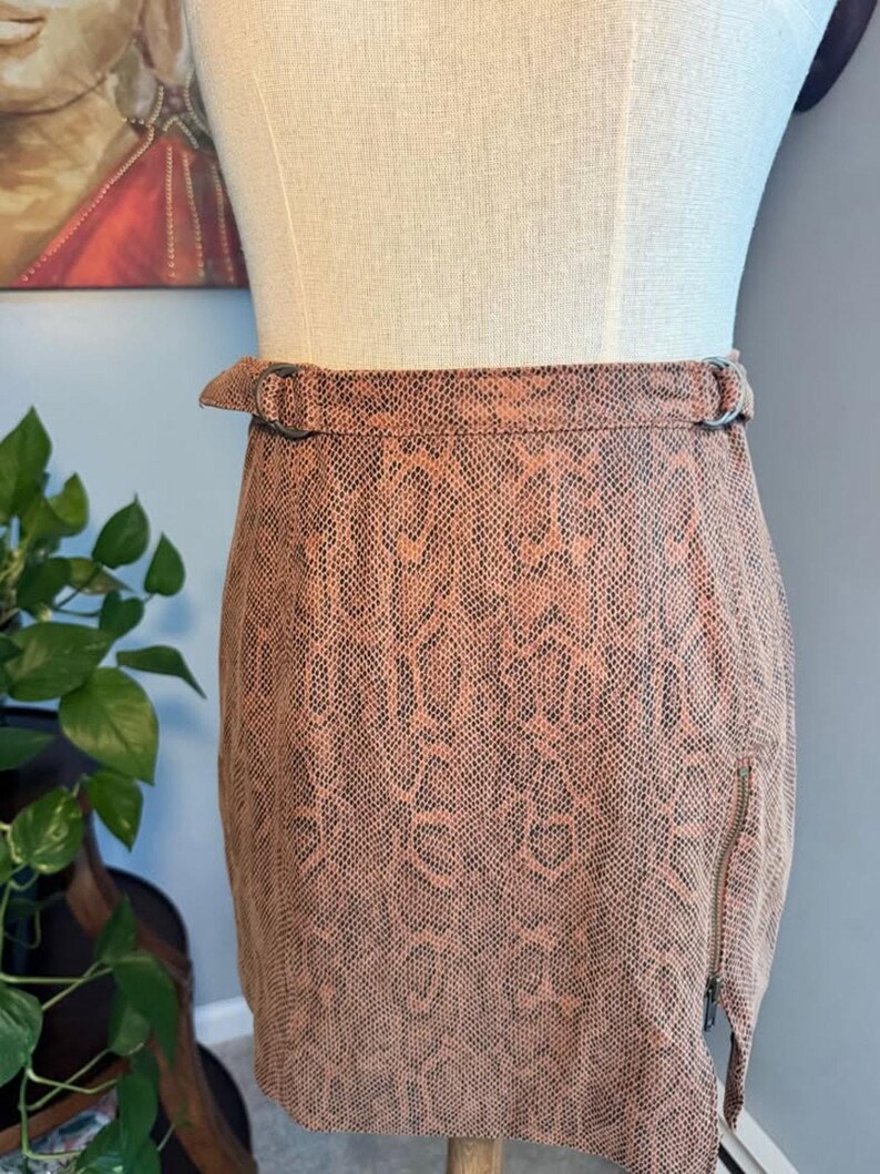 Free People Midnight Magic Snake Print Mini Skirt image 6