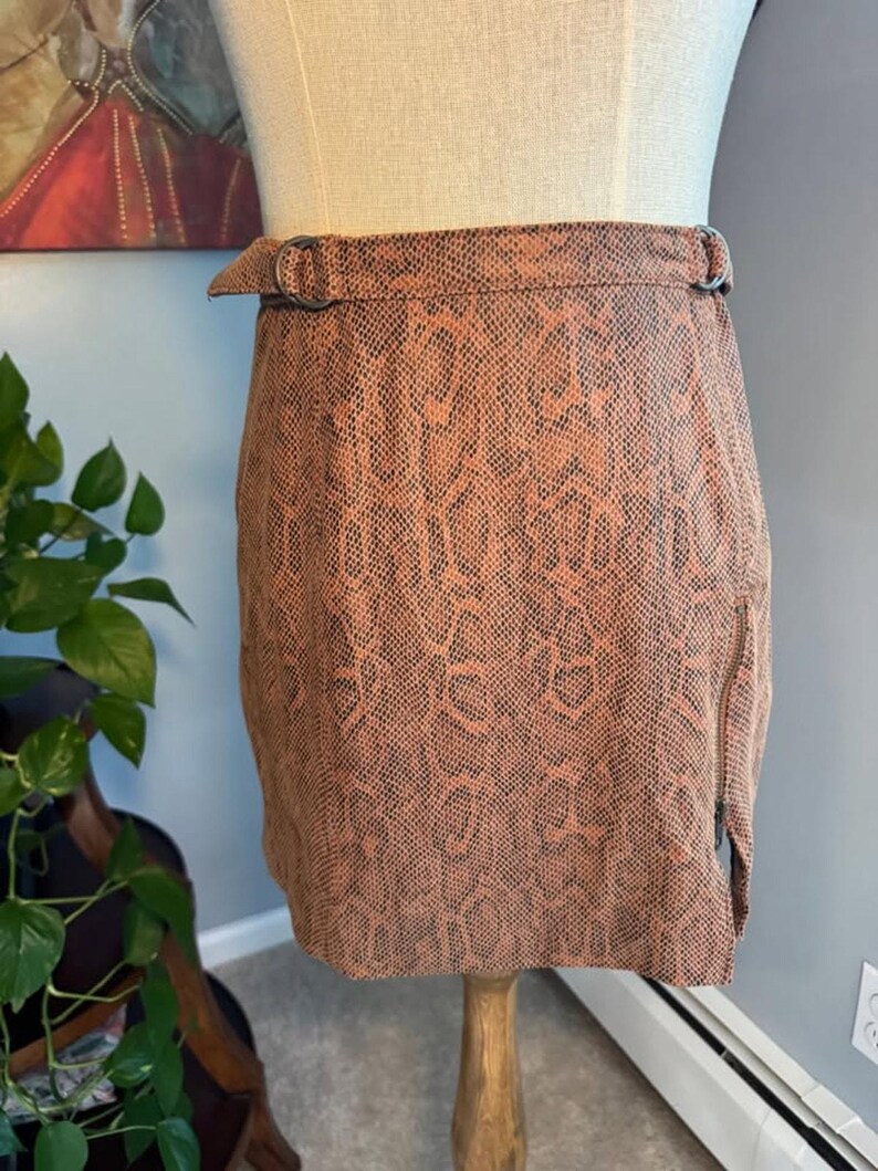 Free People Midnight Magic Snake Print Mini Skirt image 8