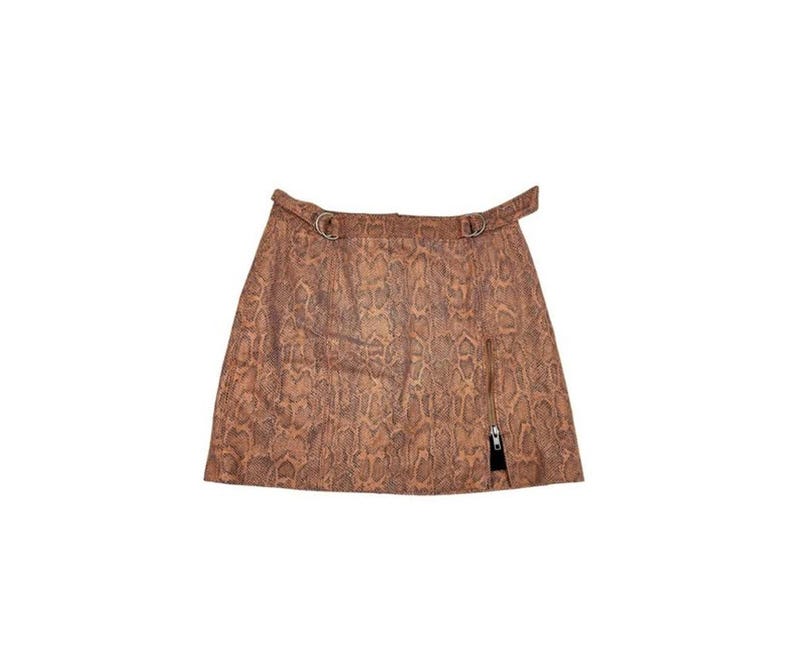 Free People Midnight Magic Snake Print Mini Skirt image 1