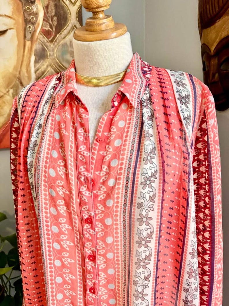 Free People Midnight Mile – Skjortblus med knappar och hög, låg axelbandslös rygg bild 4