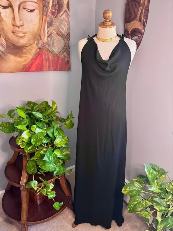 NWOT Sinew Moon Onyx Thermal Mexicali Blues Maxi Dress. Never Worn
