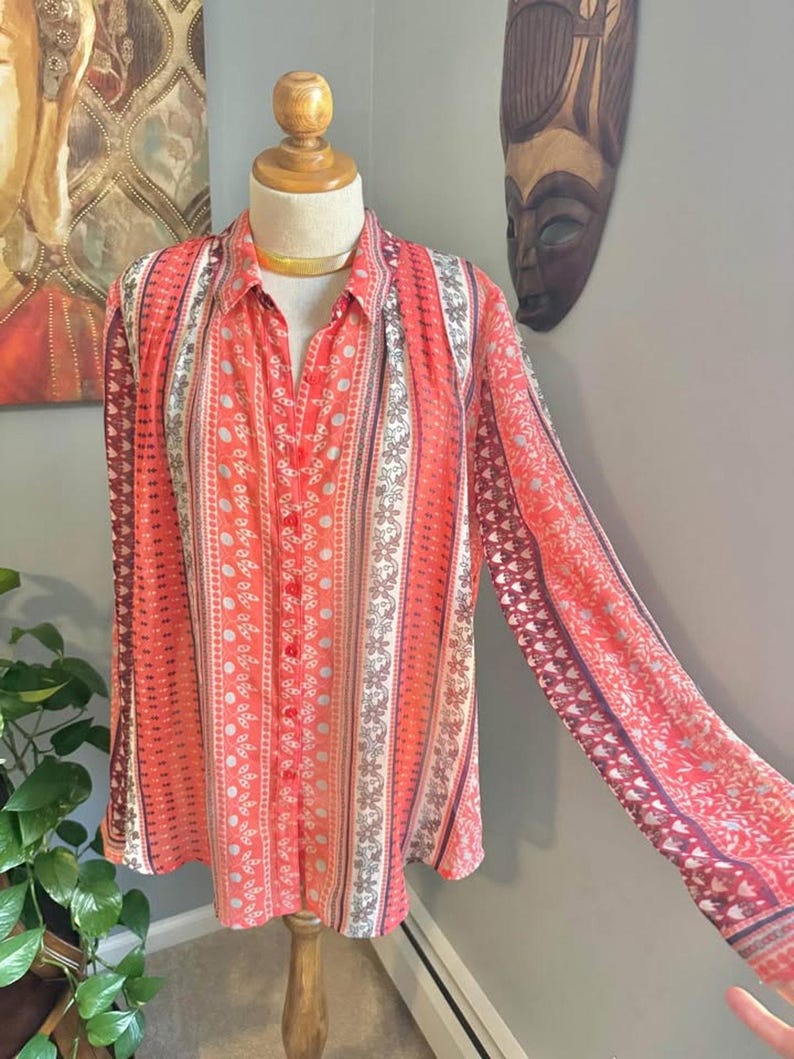 Free People Midnight Mile – Skjortblus med knappar och hög, låg axelbandslös rygg bild 5