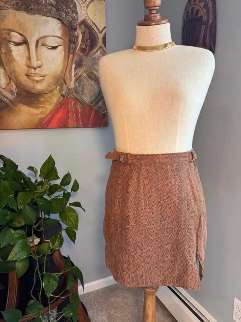 Free People Midnight Magic Snake Print Mini Skirt image 9
