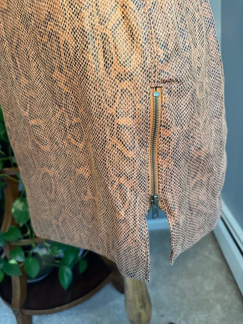 Free People Midnight Magic Snake Print Mini Skirt image 5