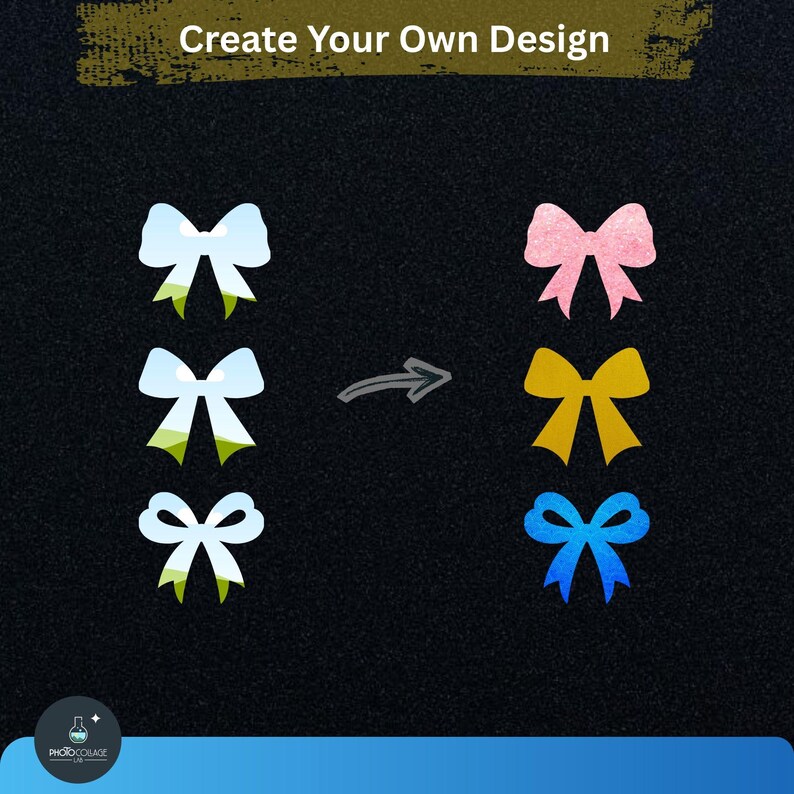 20 Bow Frame Canva Template Ribbon Frames Editable Drag Drop Design ...