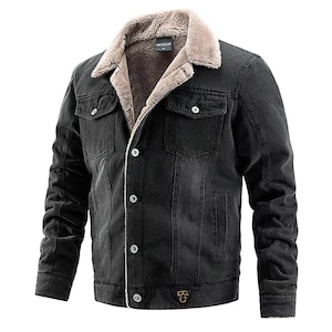 Men&#39;s Sheepskin Leather Fur Jacket , Shearling Bomber Fur Jacket , Handmade Biker Leather  Fur Jacket , Genuine Sheep Leather Jacket
