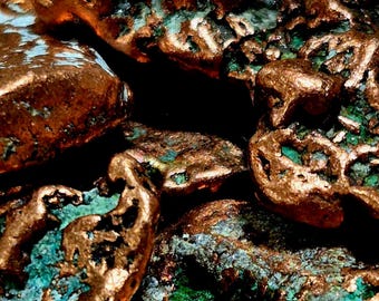 Tumbled Native Michigan Copper – Sold by Weight – Small, Medium, Large, or Mixed Sizes