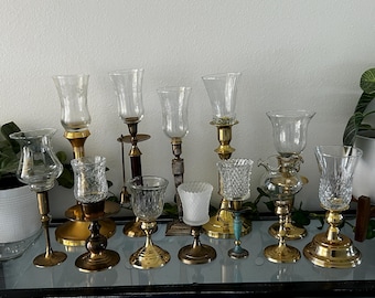 ヴィンテージのフロストガラス製スワンキャンドルホルダー、台湾製