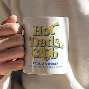 New Dad Mug For Dad Funny Dad Gift For Dad Friend Hot Dads Club Mug Fathers Day Gift For New Dad Gift First New Parent Gift For Baby Shower image 1