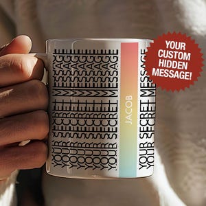 Personalized Hidden Message Gift For Bestie Mug Gift, Custom Message Funny Mug For Him, Sister Christmas Gift For Men Birthday Gift