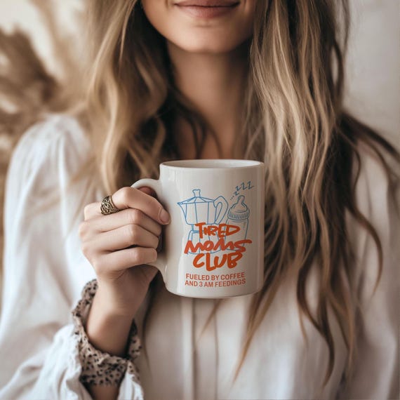 New Mom Mug For Mom Funny Mom Gift For Mom Friend Tired Moms Club Mug New Parent Gift For New Mom Gift Expecting Mom Gift Baby Shower Mother