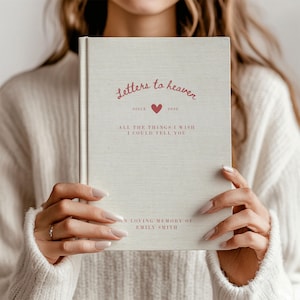 Diario de duelo personalizado, regalo de condolencias por la pérdida de un padre o una madre, cartas al cielo en memoria de un ser querido, regalo conmemorativo, regalo de condolencias